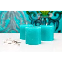 Набор свечей Мелт 75 мм (3 шт, бирюзовый)
