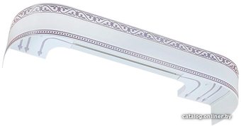 Карниз для штор Legrand Монарх 48070153 (2.8 м, белый глянец/хром)