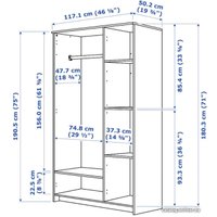 Шкаф распашной Ikea Бримнэс 904.079.29