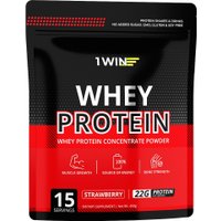 Протеин сывороточный (концентрат) 1WIN Whey Protein (клубника, 450г)