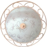 Припотолочная люстра Элетех Бабочки 500 НПБ 01-3х60-161 1005205866 (матовый белый)