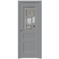 Межкомнатная дверь ProfilDoors 2.39U L 90x200 (манхэттен, стекло прозрачное)