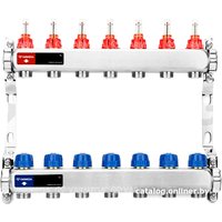 Запорная арматура Varmega Коллектор для теплого пола с расходомерами VM15107 ВР 1"