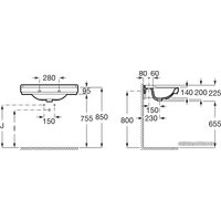 Умывальник Roca Carmen 3270A0000