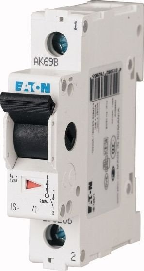 

Выключатель нагрузки Eaton IS-32/1 1P 32A 12.5kA 1M 276266