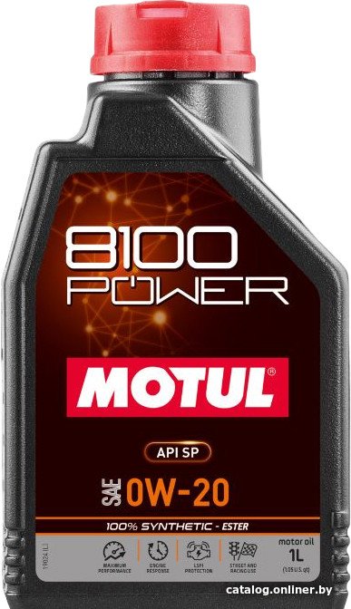 Моторное масло Motul 8100 Power SP 0W-20 1л