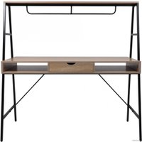 Стол AksHome Vector (светлый дуб/черный металл)