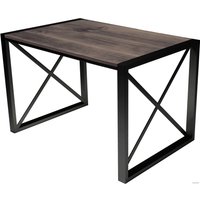 Кухонный стол Buro7 Лофт 120 (классика, дуб мореный/черный)