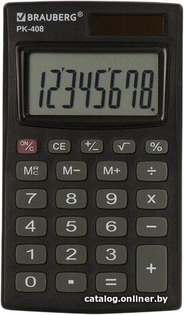 Калькулятор BRAUBERG PK-408-BK 250517 (черный)