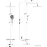 Душевая система  Vieir V343562-C