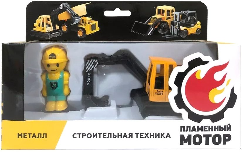 

Погрузчик Пламенный мотор С фигуркой строителя 870720