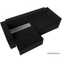 Диван Лига диванов Куба (велюр черный)