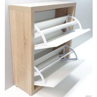 Тумба для обуви Анрат Элана 2.70 дуб сонома/белый