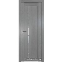 Межкомнатная дверь ProfilDoors 2.70XN L 80x190 (грувд серый, стекло дождь белый)