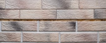 Декоративный кирпич Стоун Эксклюзив Кирпичик клинкер Бежево-сиреневый А06-09