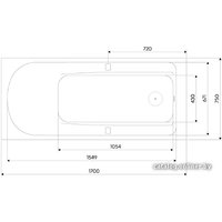 Ванна Kolo Comfort Plus 170x75 с ручками [XWP1471000]