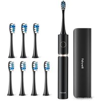 Электрическая зубная щетка Fairywill P11 (черный, 8 насадок)