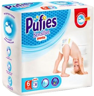 

Трусики-подгузники Pufies Sensitive Extra Large 6 (38 шт)