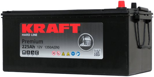 

Автомобильный аккумулятор KRAFT Premium 225(3) евро (225 А·ч)
