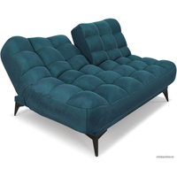 Диван Мебель-АРС Арно (бархат сине-зеленый Star Velvet 43 Black Green)