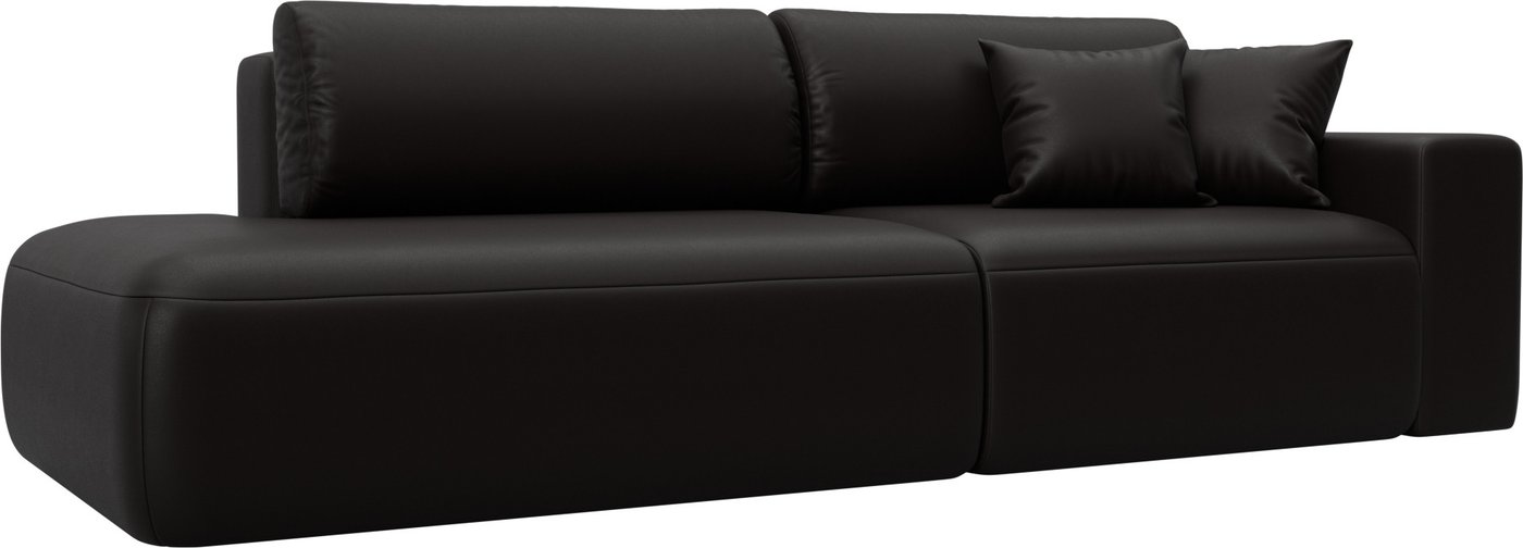 

Диван Лига диванов Лига-036 НПБ Модерн подлокотник справа 127710 (экокожа Grifon 12 коричневый)