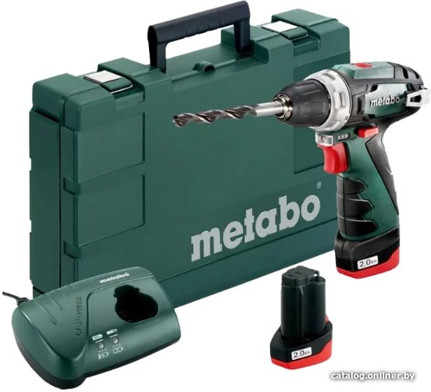Дрель-шуруповерт Metabo PowerMaxx BS Basic 600080950 (с 2-мя АКБ 2 Ah)