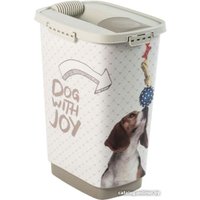 Контейнер для корма Rotho Cody Dog with Joy 25 л (белый)