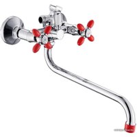 Смеситель Эверест B22-071C (красный/хром)