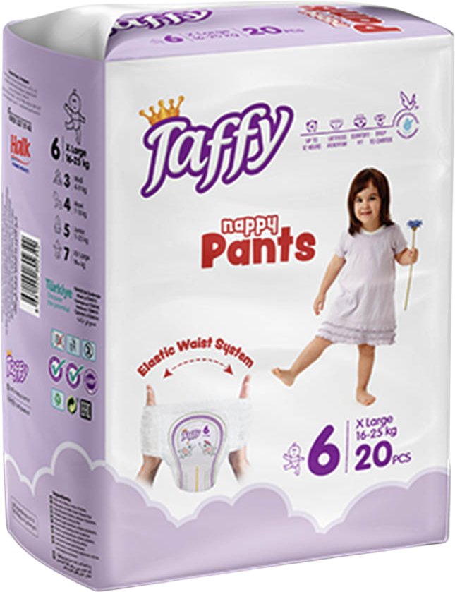 

Трусики-подгузники Taffy Nappy X-Large 16-25 кг (20 шт)