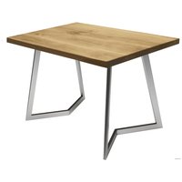 Кухонный стол Buro7 Уиллис 110 (классика, дуб натуральный/серебро)