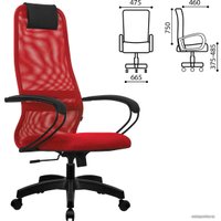 Офисное кресло Metta SU-B-8 (пластик, красный)