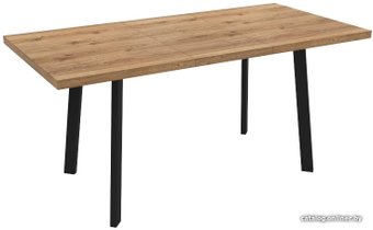 Кухонный стол Listvig Hagen 120 (коричневый/черный)
