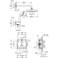 Душевая система  Grohe Grohtherm 34727000