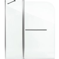 Стеклянная шторка для ванны Saniteco SN-21-140 140x120 (прозрачное стекло)