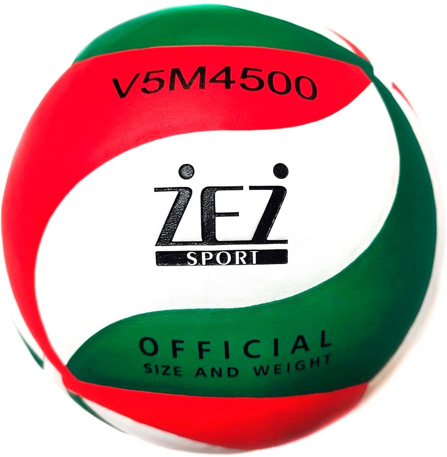 

Волейбольный мяч Zez V5M4500 (5 размер, белый/зеленый/красный)