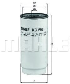 

Топливный фильтр Mahle Knecht KC296D