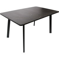 Кухонный стол ВВР Миллер (каспий черное золото/черный №3, пластик 120-160/80)