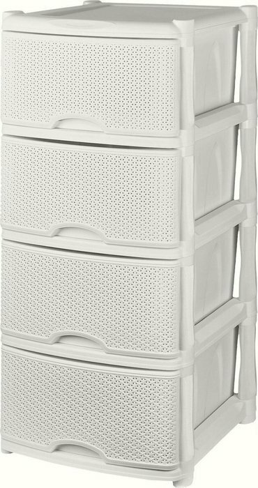 Комод Keeplex Rattan KL377312048 (белое облако)