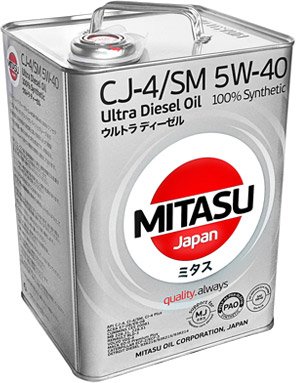

Моторное масло Mitasu MJ-211 5W-40 6л