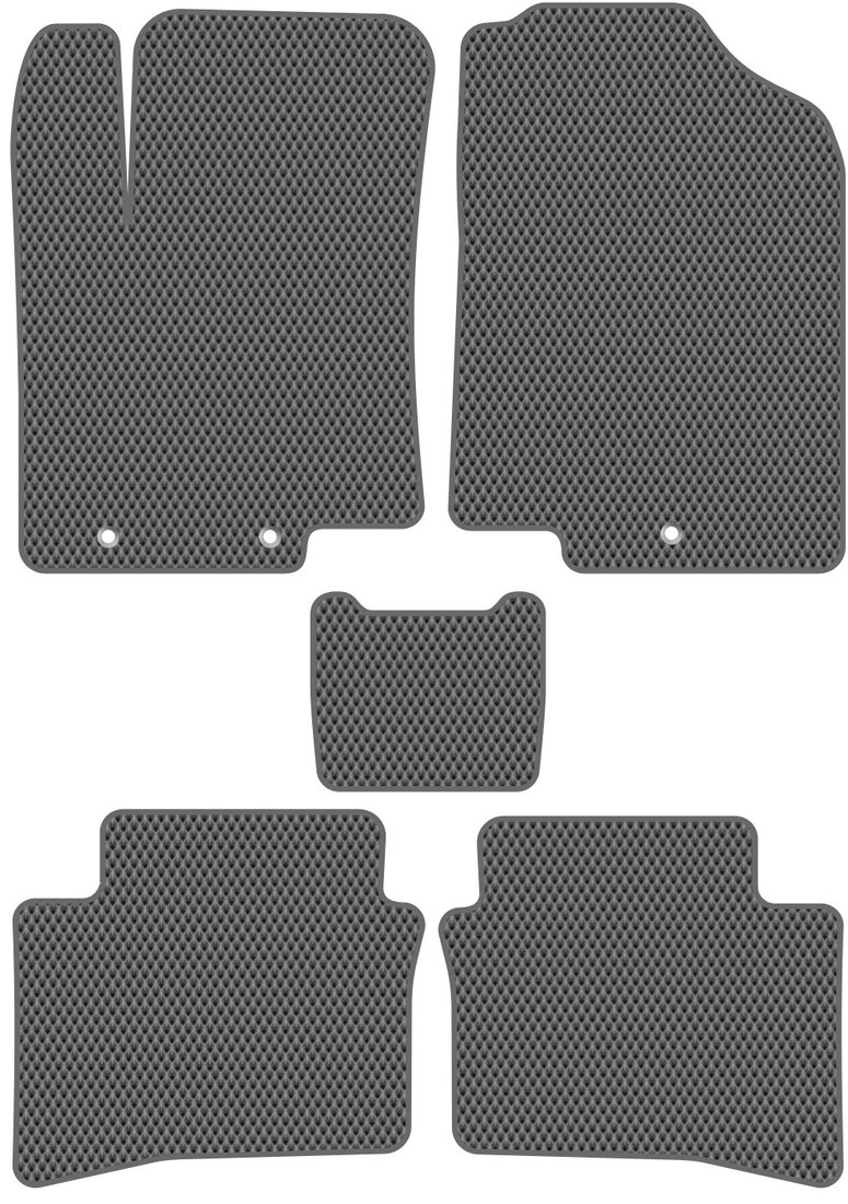 

Комплект ковриков для авто Alicosta Kia Rio III (хэтчбек 5 дв, седан / QB) 2011 - 2017 (серый, ромб)