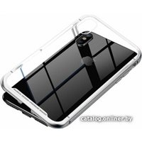 Чехол для телефона Baseus Magnetite Hardware Case для iPhone XR (серебристый)