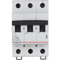 Выключатель автоматический Legrand RX3 3P C 40A 4.5кА 3M 419712
