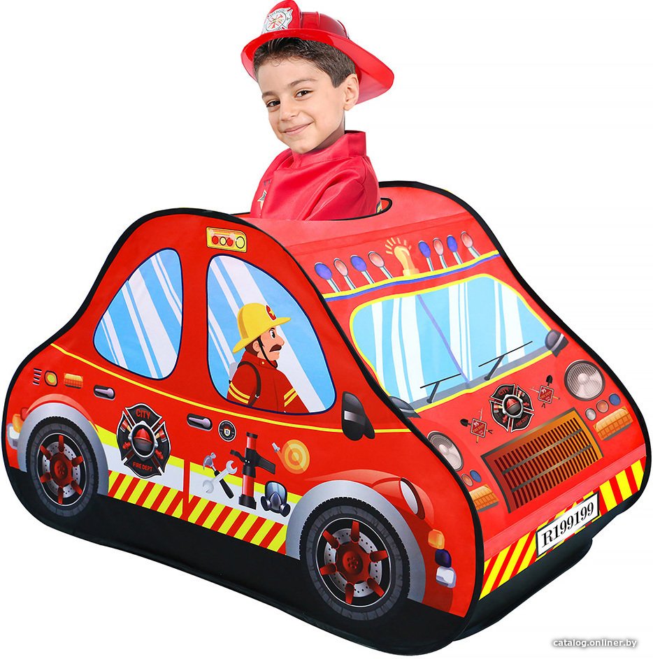 Игровая палатка Pituso Пожарная машина J1114 (50 шаров)