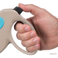 Поводок-рулетка Ferplast Amigo M 75720018 (бежевый/голубой)