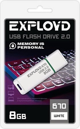 

USB Flash Exployd 670 8GB (белый)