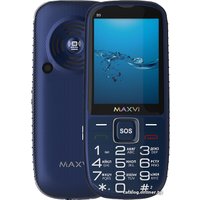 Кнопочный телефон Maxvi B9 (синий)
