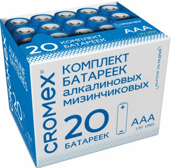 Батарейка Cromex Alkaline АAA LR03 24А 20шт