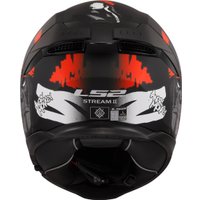 Мотошлем LS2 FF808 Stream 2 Angry Monkey (XS, черный матовый/красный)