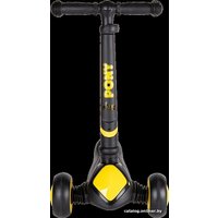Трехколесный самокат Tech Team Pony 2022 (черный/желтый)