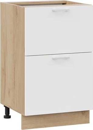 

Шкаф напольный Трия Габриэлла 1Н5Я2 с двумя ящиками (дуб крафт золотой/сноу)